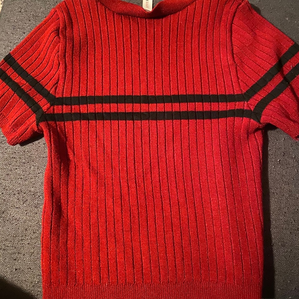 Red Crop top